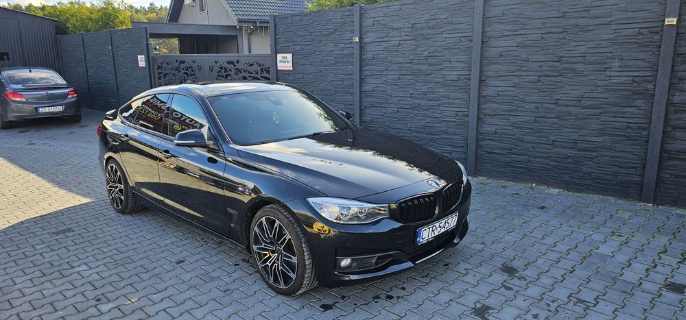 BMW 3GT 2013r 2.0 TwinTurbo 245koni Stan BDB Piękna Czarna Radar Kamer
