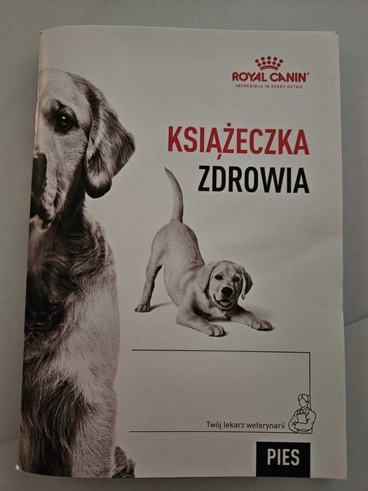 Książeczka zdrowia dla psa Royal Canin Wyprzedaż 20 sztuk