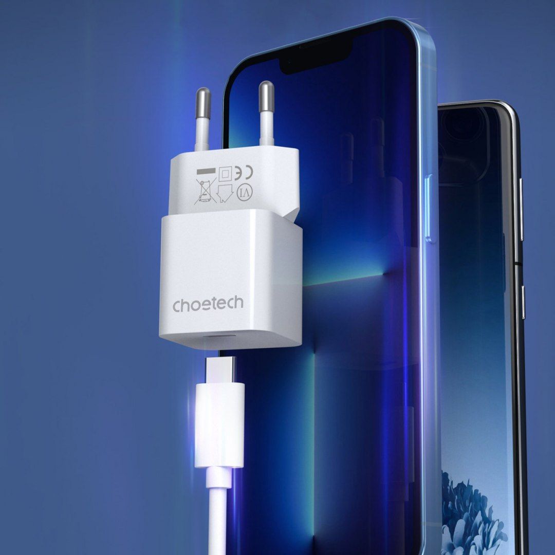 Choetech Ładowarka Sieciowa 20W Usb C iPhone 12 13 14 PRO MAX