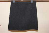 Теплая школьная юбка 80%шерсти в сост.новой 122-128-134 см