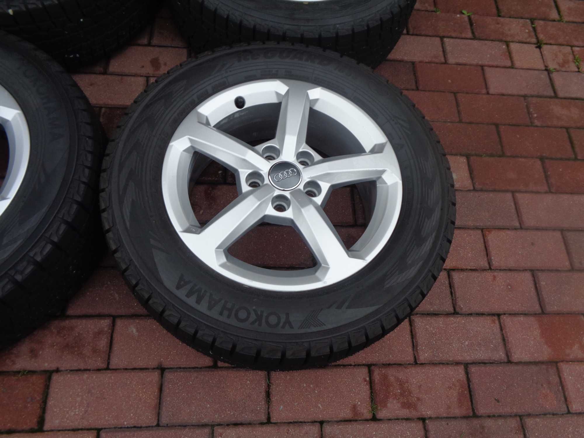 Alufelgi 16 Audi Q2 z oponami zimowymi 215/60/16 2023r 8mm ORG BDB
