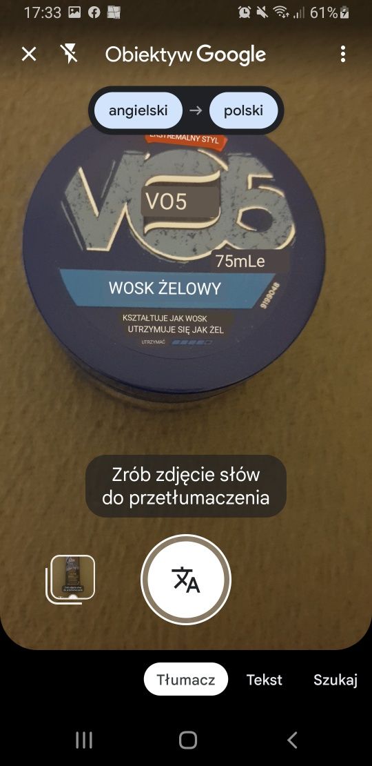 Wosk żelowy 75ml