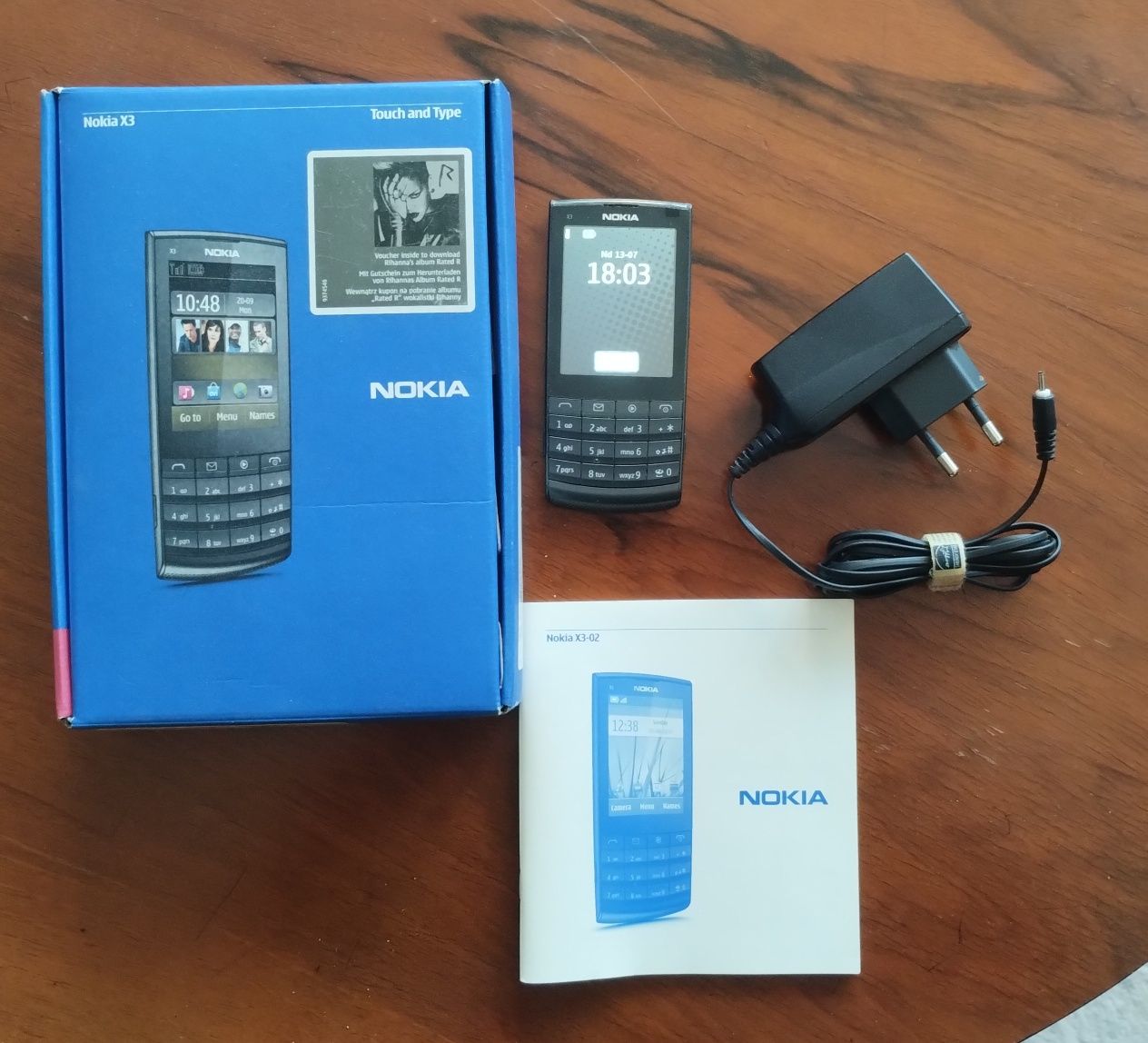 Nokia X3 - 02 pudełko ładowarka sprawny