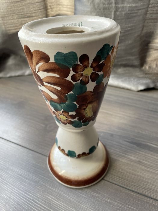 Świecznik ceramika Włocławek fajans