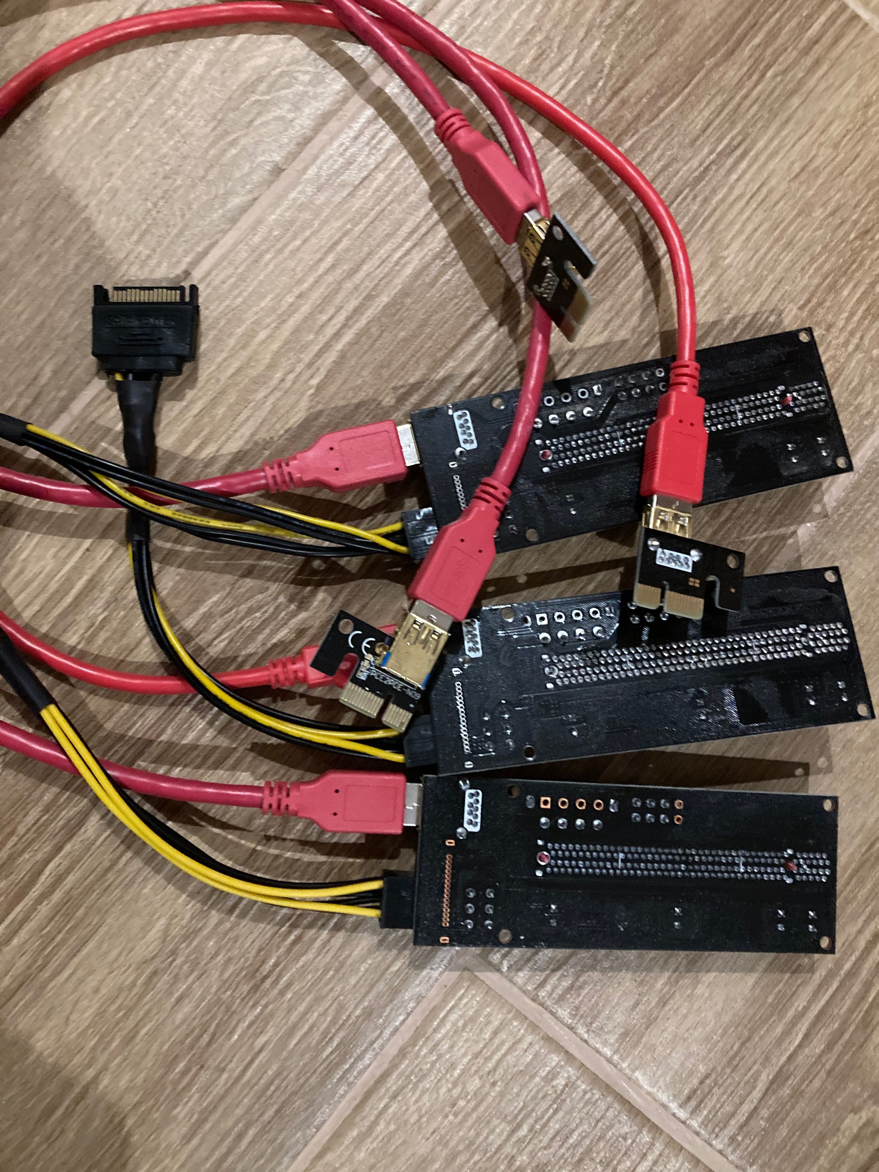 Райзер sata, molex, 6 pin, usb 2шт