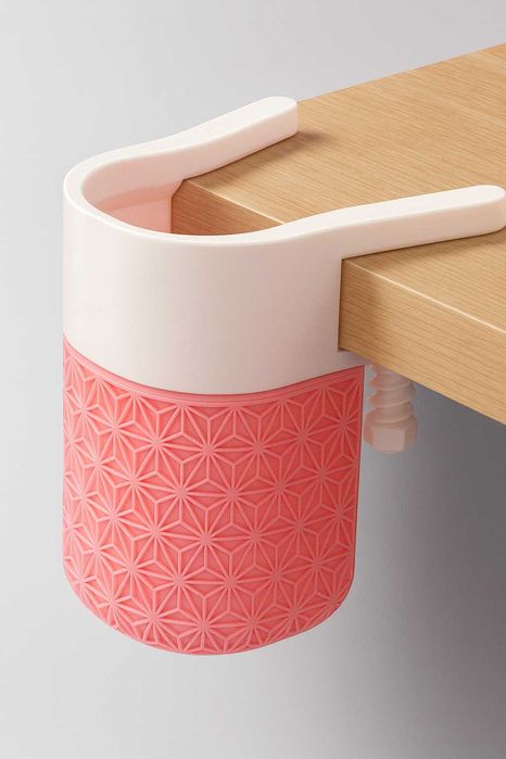 Nowoczesny pojemnik, uchwyt, kosz na biurko z klamrą druk 3D