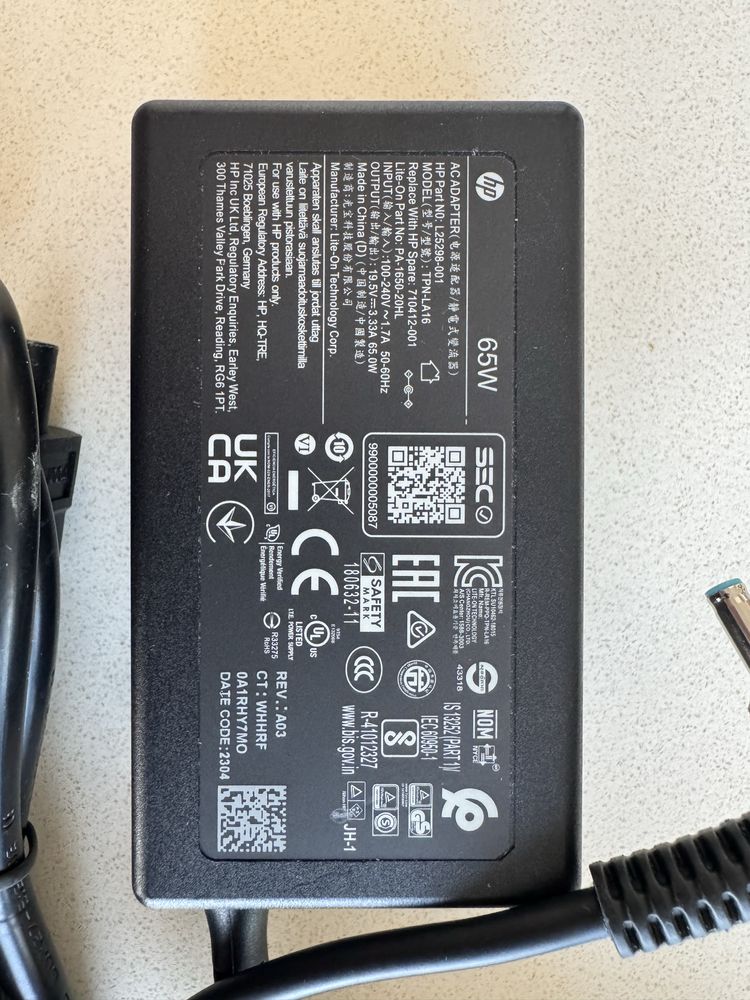 Carregador HP 65 W model - TPN - LA16