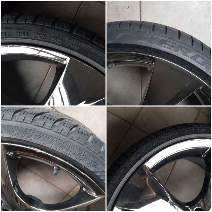 Koła Felgi BMW 5 GT f07 7 F01 8,5x21 10x21 5x120 ciemny CHROM opony