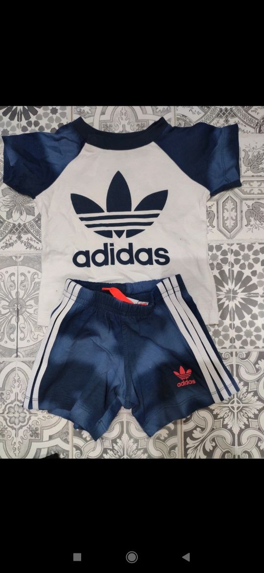 Komplet Adidas dla chłopca na lato 68