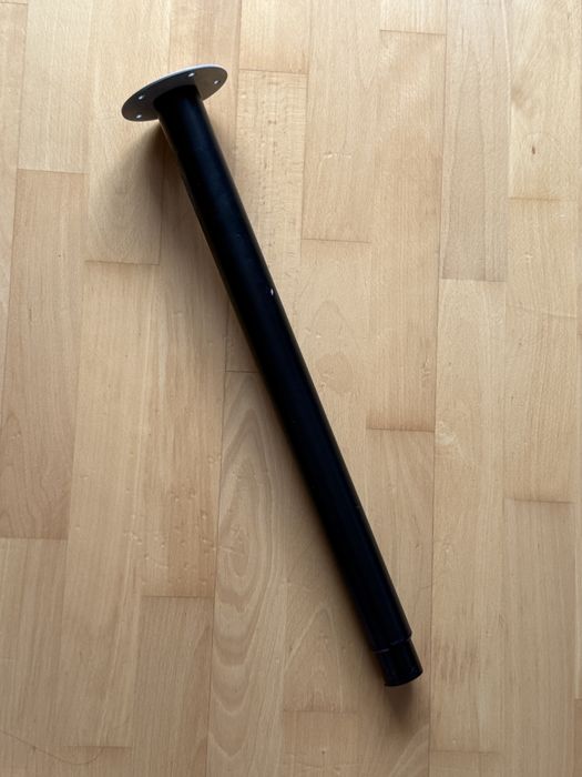 Ikea olov nogi 4 szt do stołu biurka blatu regulowane czarne zestaw