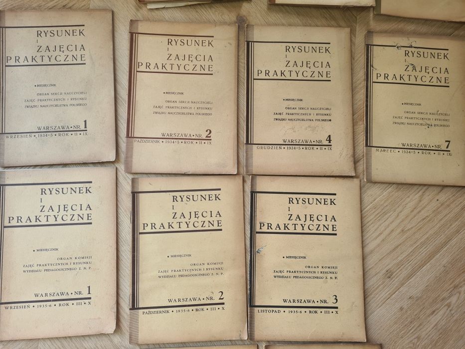 Rysunek i zajęcia praktyczne przedwojenne pismo dla nauczycieli