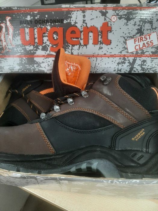 Trzewiki, buty Urgent 120 OB skórzane ochronne bez podnoska r. 45