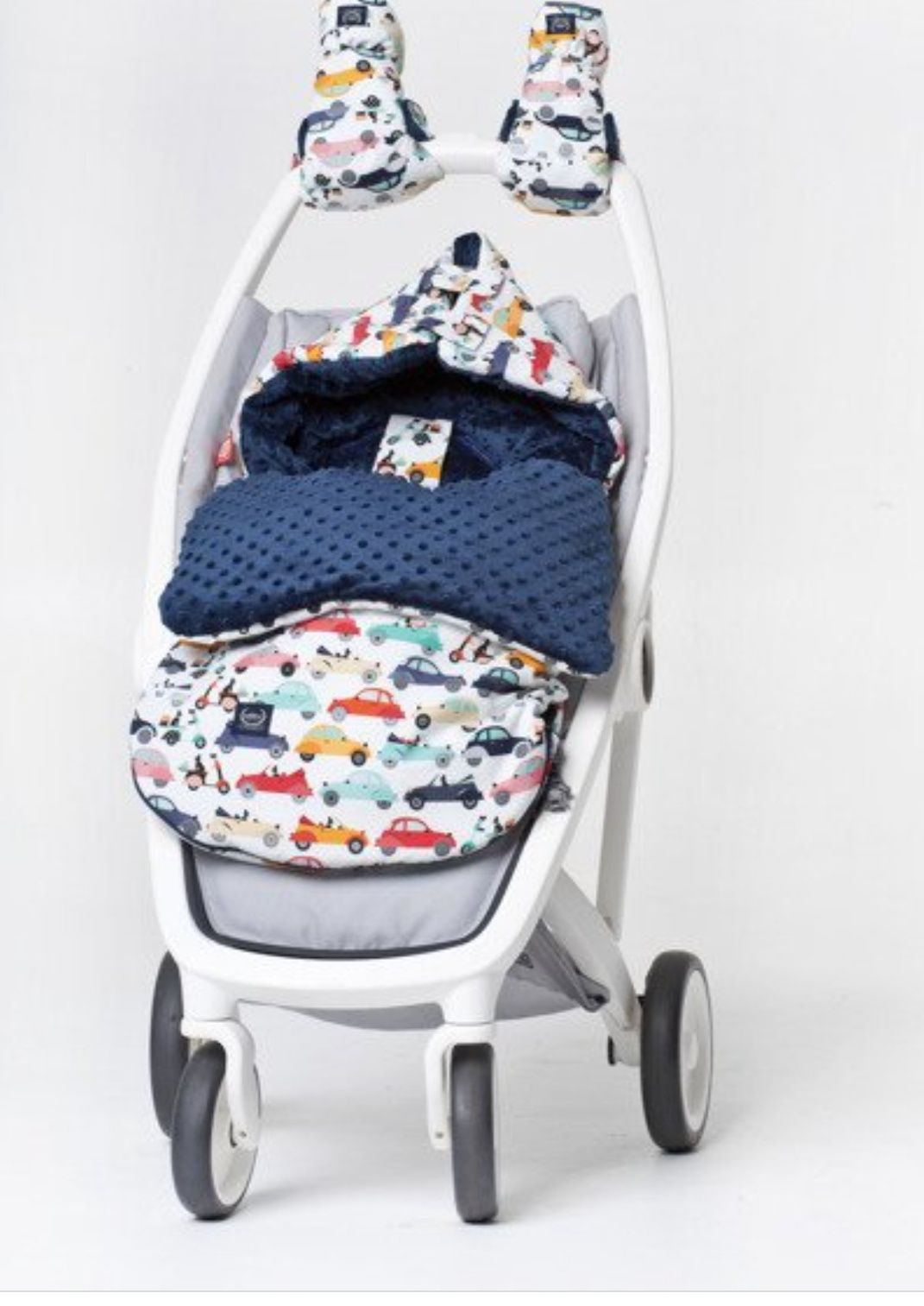 Śpiworek La Millou STROLLER BAG S mobile navy muffki zima