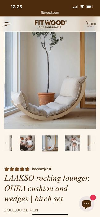 Bujak montessori fitwood LAAKSO rocking lounger