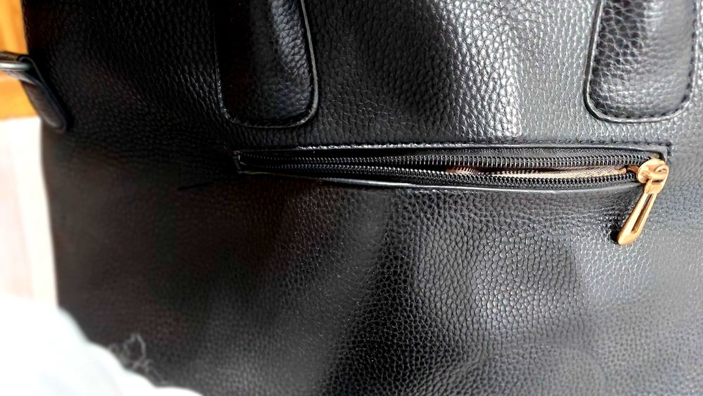 Сумка шкірзам чорна