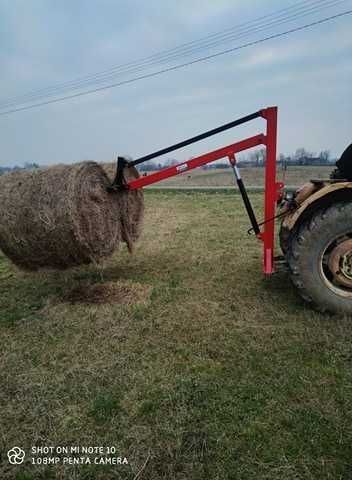 Podnośnik Na Tuza Ładowacz Dźwig Do Bel Widły Tur Wysokość 4m. Dostawa