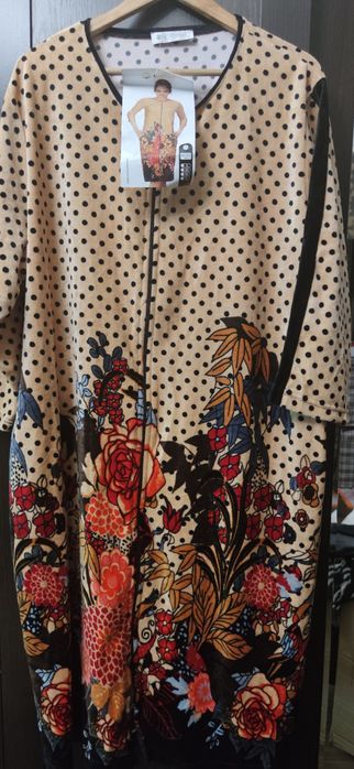 Жіночі халати з велюру Турція, Coccon, 4xl, наш 56-60