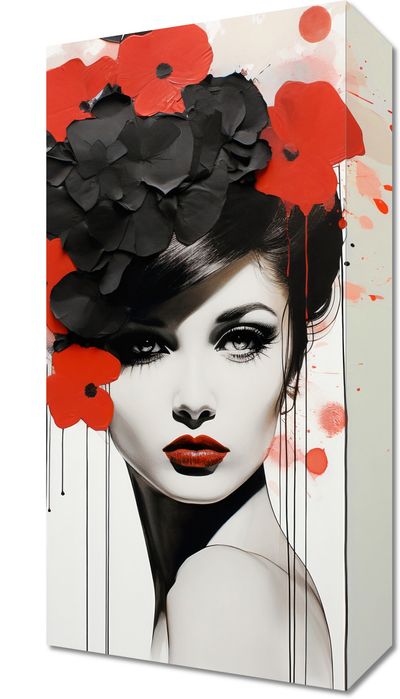 Obraz 20x40cm Kwiatowa Pasja