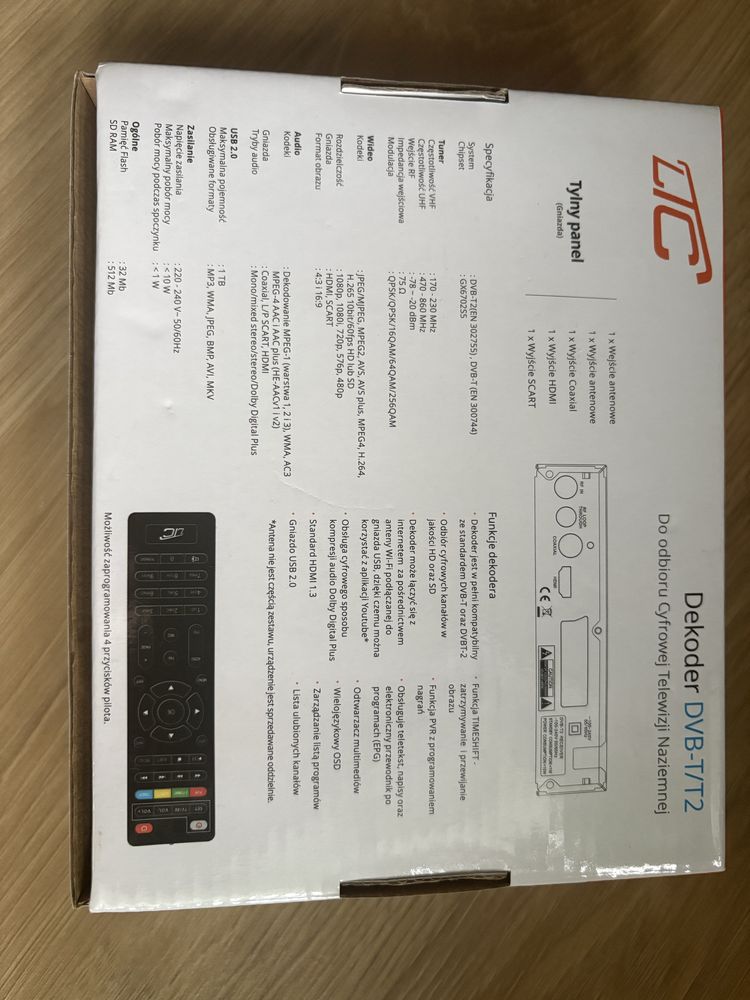 Decoder DVB-T/T2 model LXDVB301 firma LTC