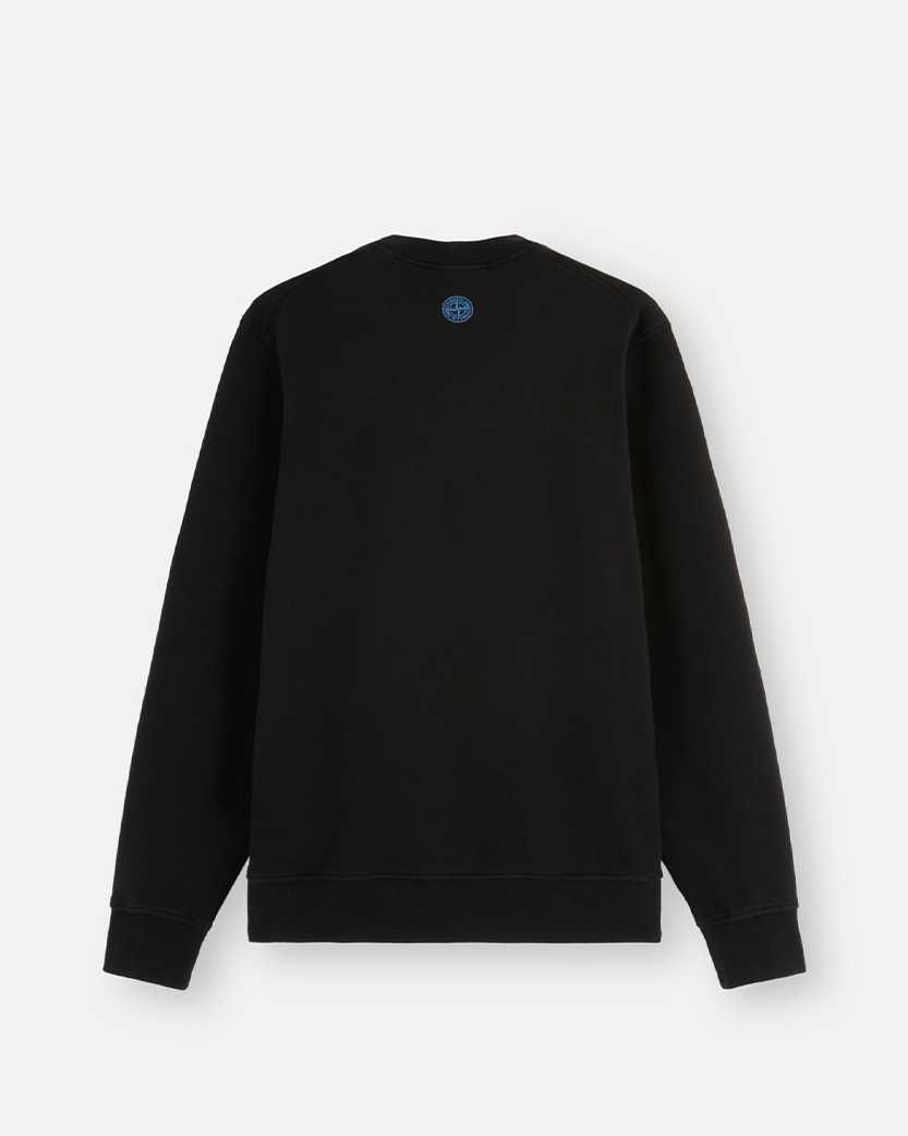 Світшот Stone Island 66182 Cotton Fleece Sweatshirt Black