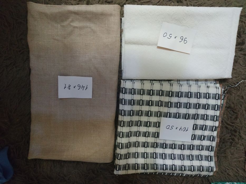 Отрезки отрезы куски ткани (хлопок и синтетика)