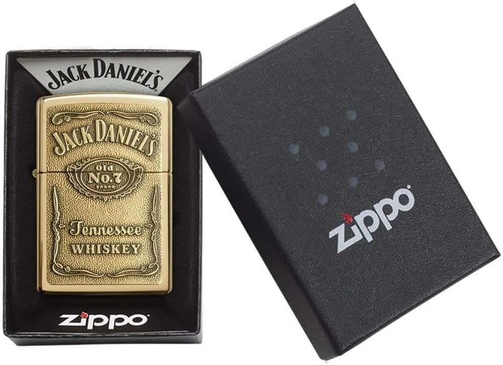Zapalniczka Zippo Jack Daniels Nowa DANIELS LABEL BRASS Gwarancja