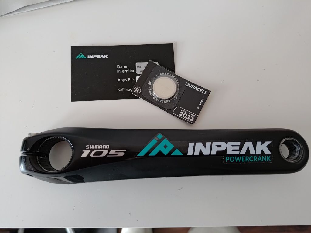 Pomiar mocy InPeak, ramię Shimano 105 170mm