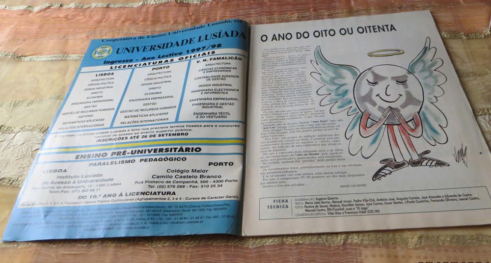 Revista JN Campeonato 97/98 - Oferta VHS c/ jogos