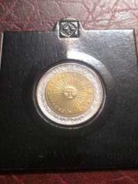 Moneta Argentyna 1 peso 2013 pierwsza państwowa moneta