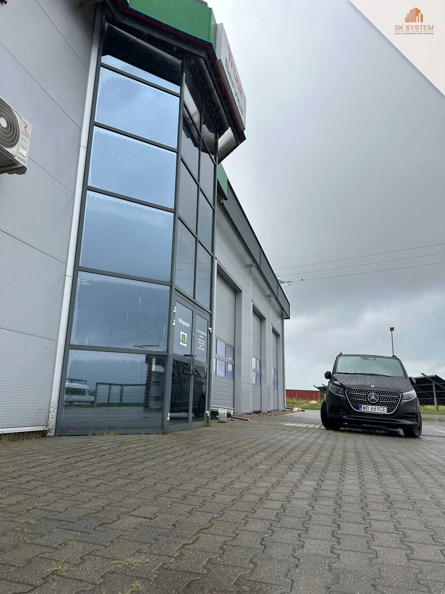 Hala 374 m2 konstrukcja stalowa magazyn produkcja warsztat SK SYSTEM