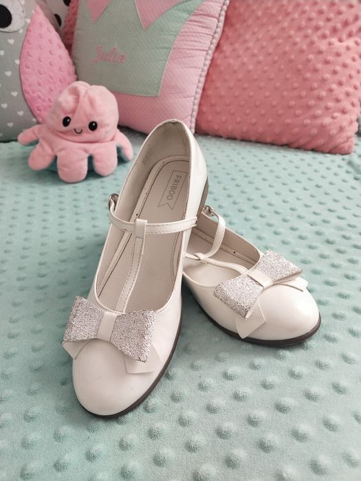 Buty białe do komunii 37