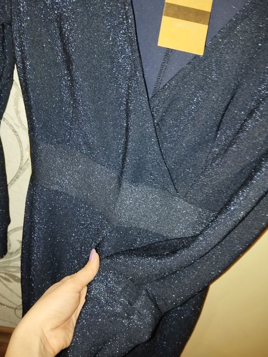 Нова сукня на запах з люрексом