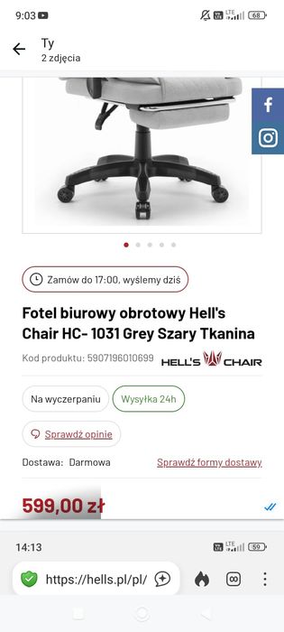 Fotel biurowy / do biurka