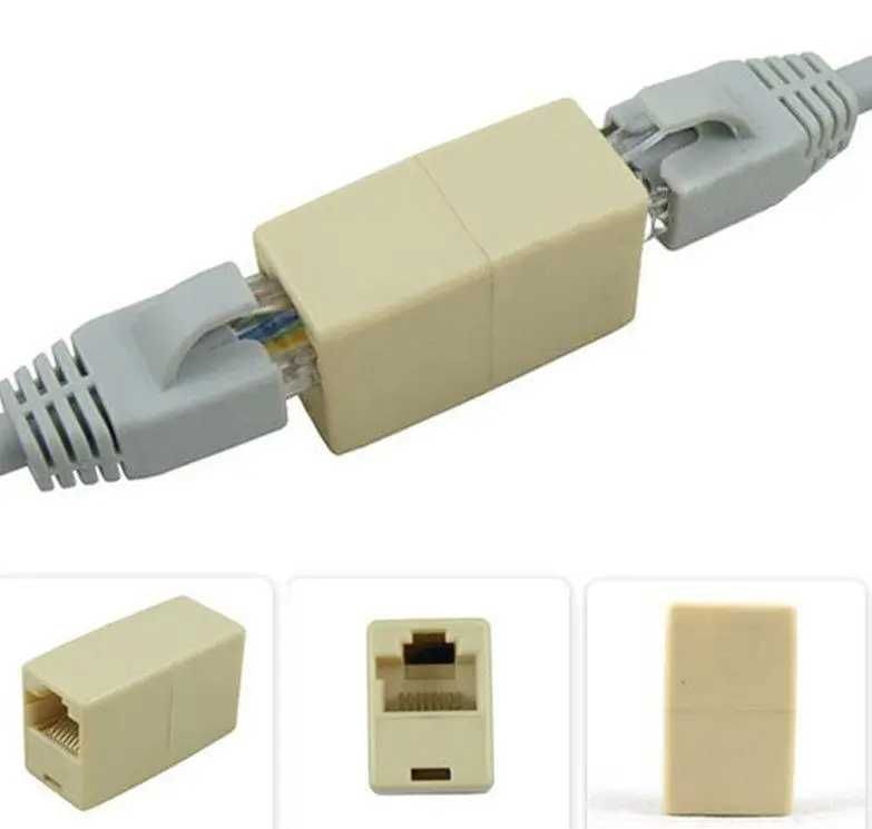 Соединитель RJ45 на RJ45 для LAN кабеля витая пара патч-корда! джойнер