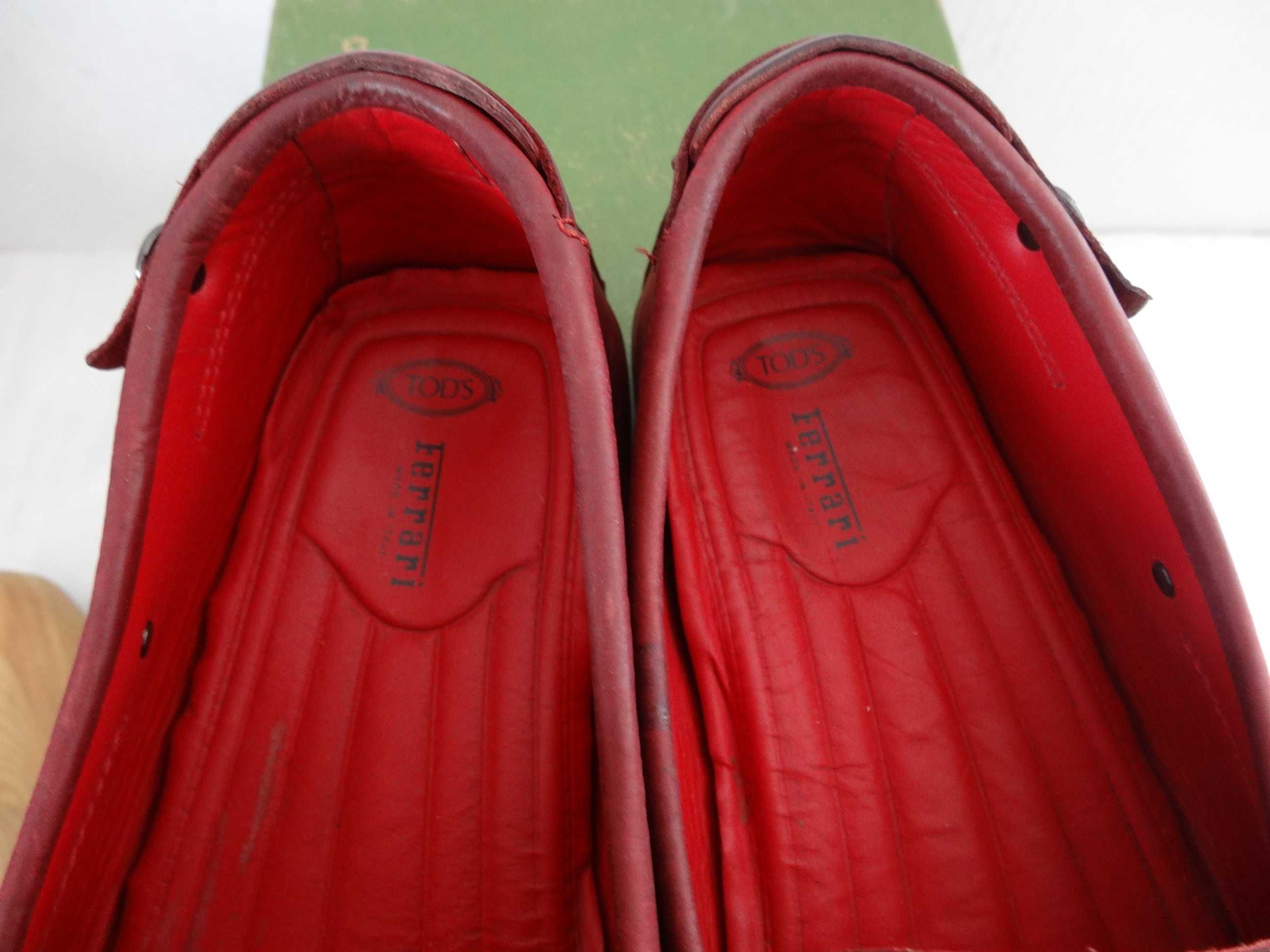 Buty TOD'S Ferrari roz 41,5 MOKASYNY Skóra