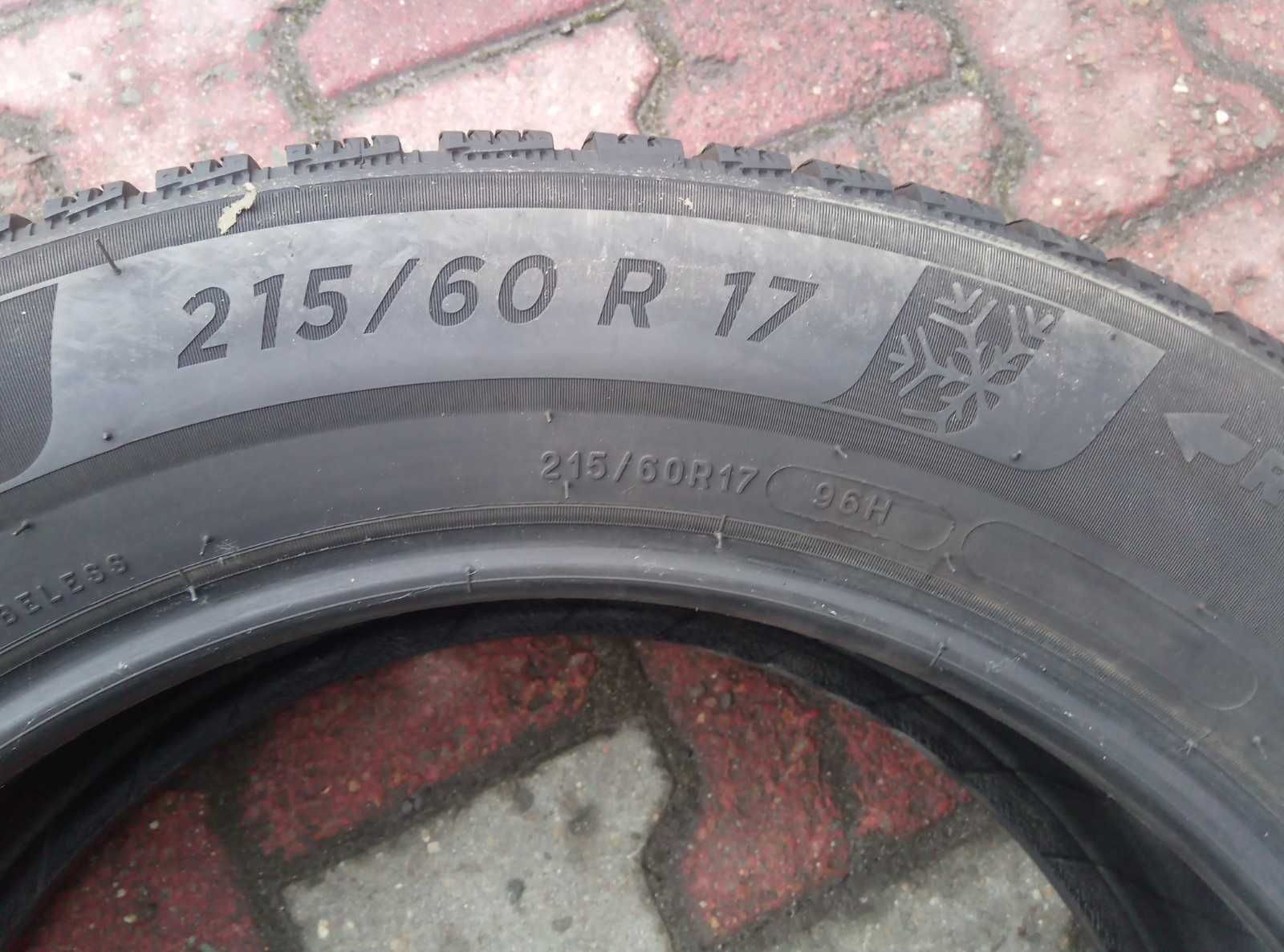 Używane opony zimowe 215/60R17 Michelin Alpin 6 (96H) komplet