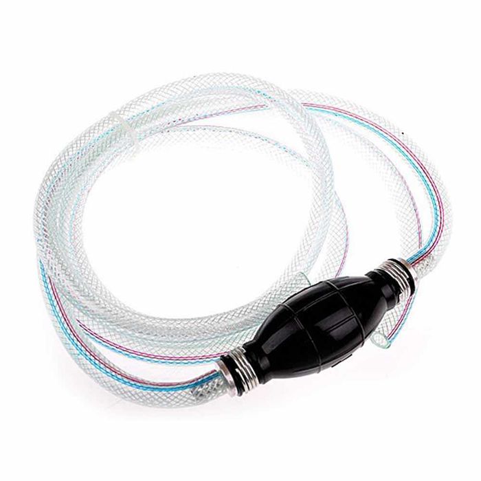 #1026 Pompka ssąca ręczna 8 mm z wężem 2 x 100cm Silver