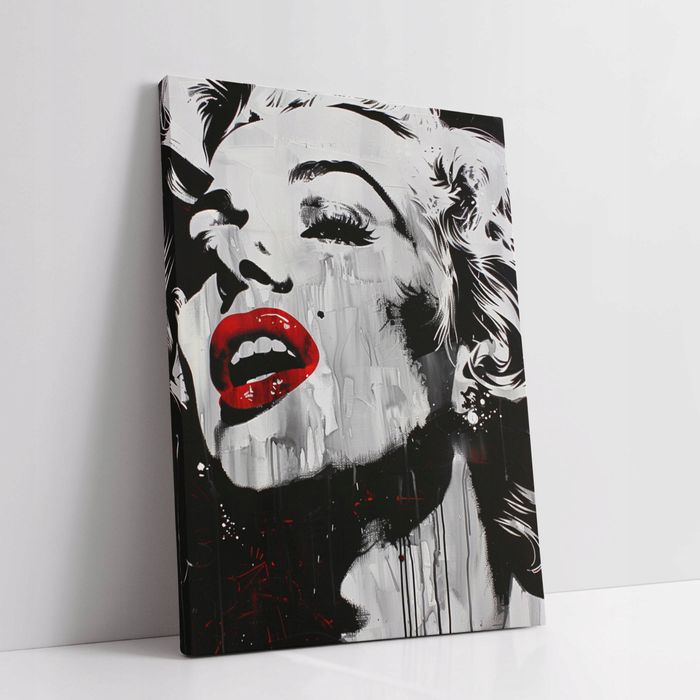 Obraz na płótnie Marilyn Monroe 75x100 cm - Ikona Popkultury w Pop-Art