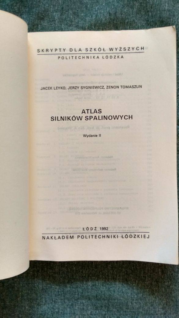 Atlas Silników Spalinowych. J.Leyko J.Sygniewicz Z.Tomaszun