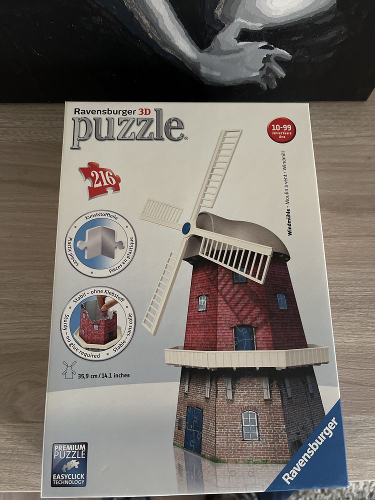 Пазл 3D puzzle Ravensburger Вітряна мельниця (216 деталей)