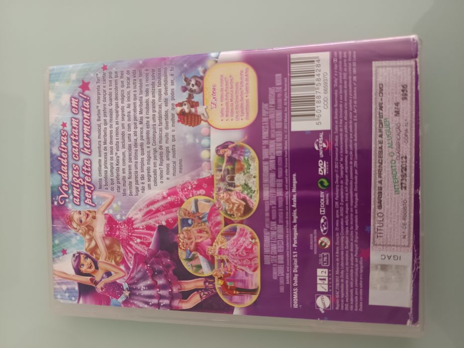 DVD Barbie princesa pop star