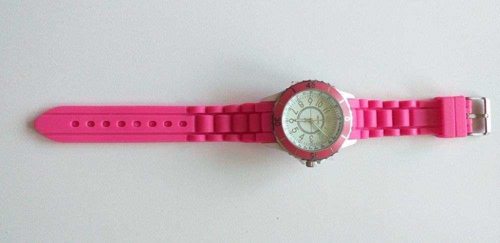 Relógio senhora rosa