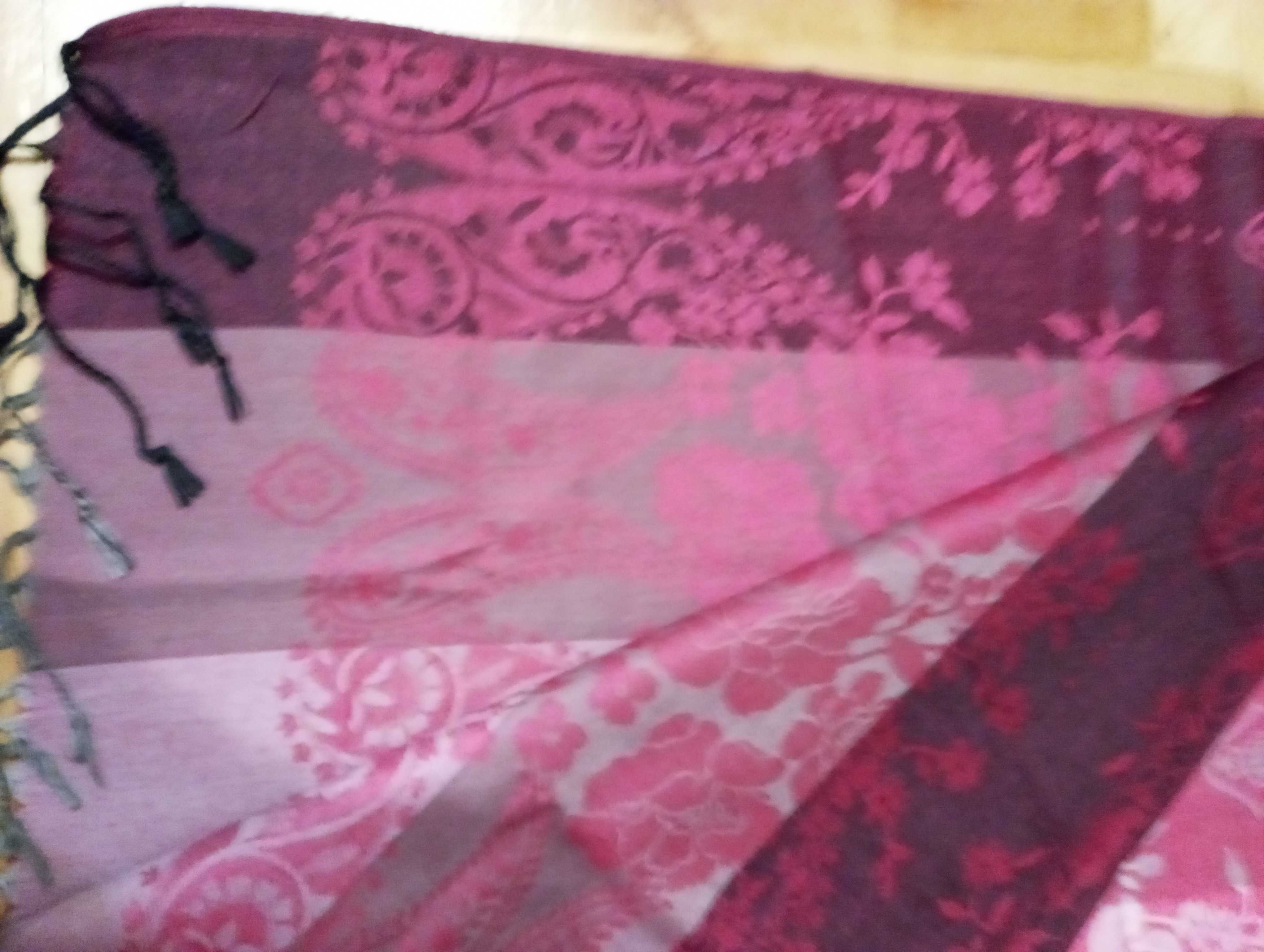 Oryginalny 100%Cashmere szal pashmina rozm. 69x174