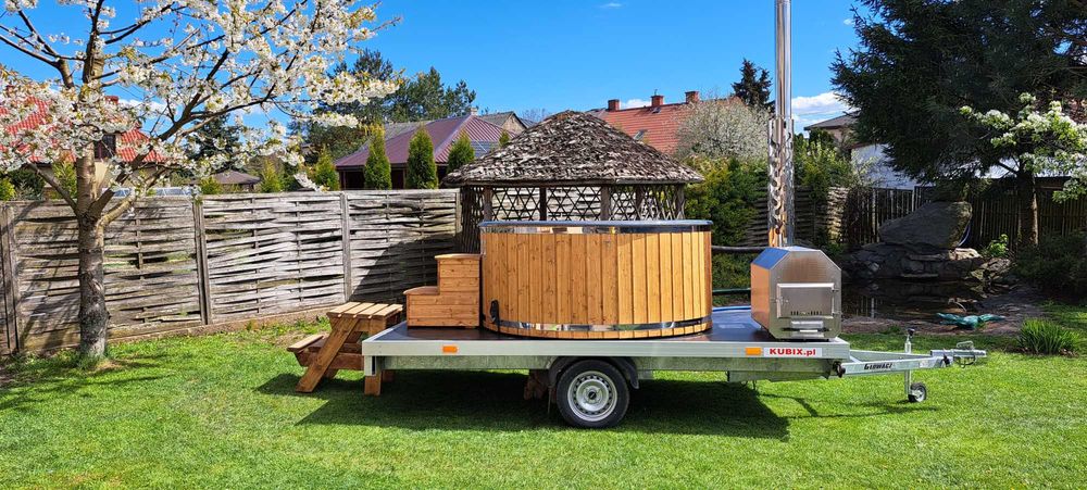 Mobilna Bania Balia jacuzzi Mobilne Spa do wynajęcia Suwałki i okoli