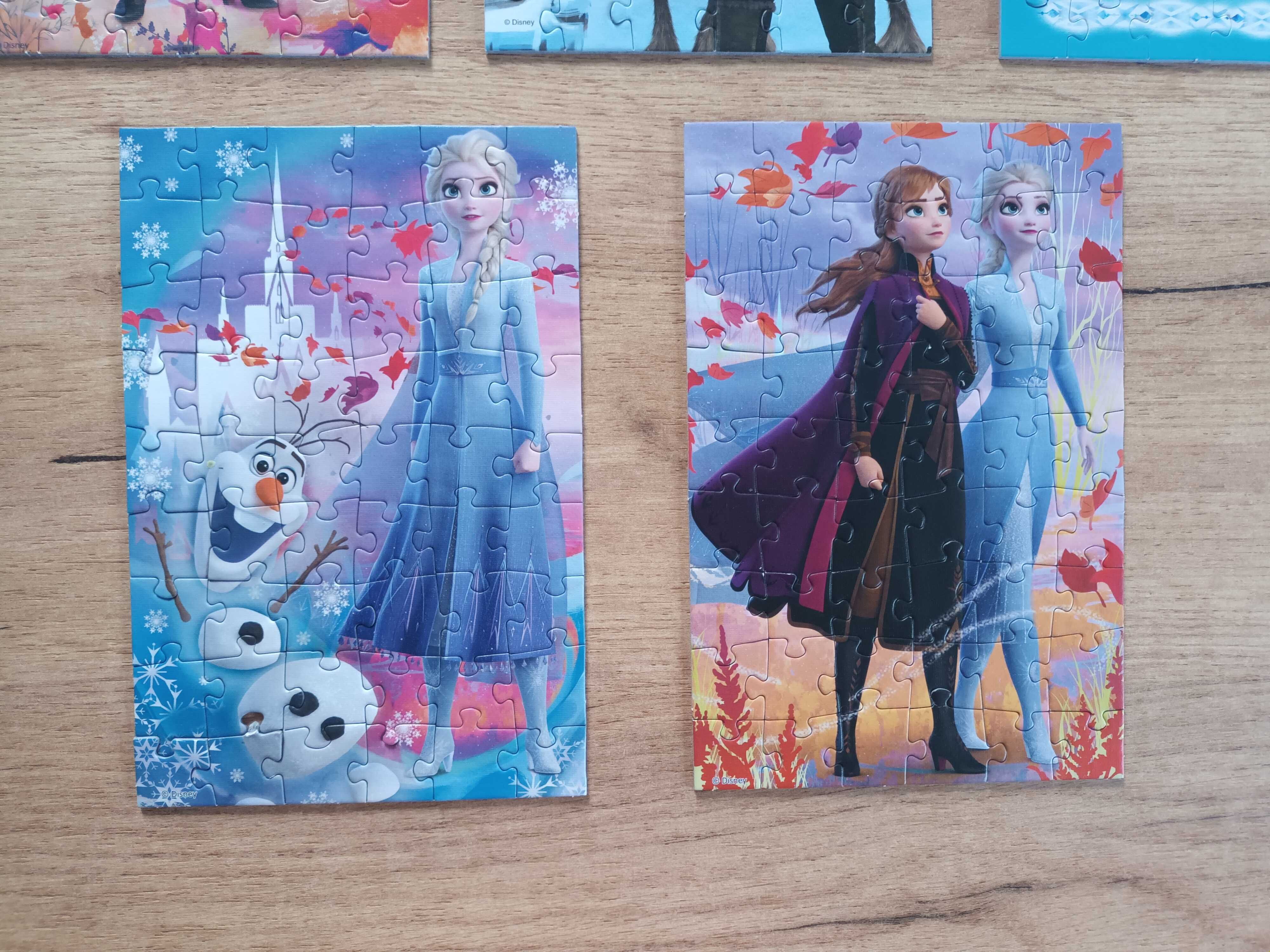 Zestaw MINI PUZZLE Kraina Lodu Elsa  Elza 5 zestawów