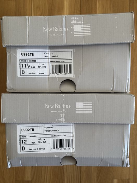 New balance 992 29.5 30 см