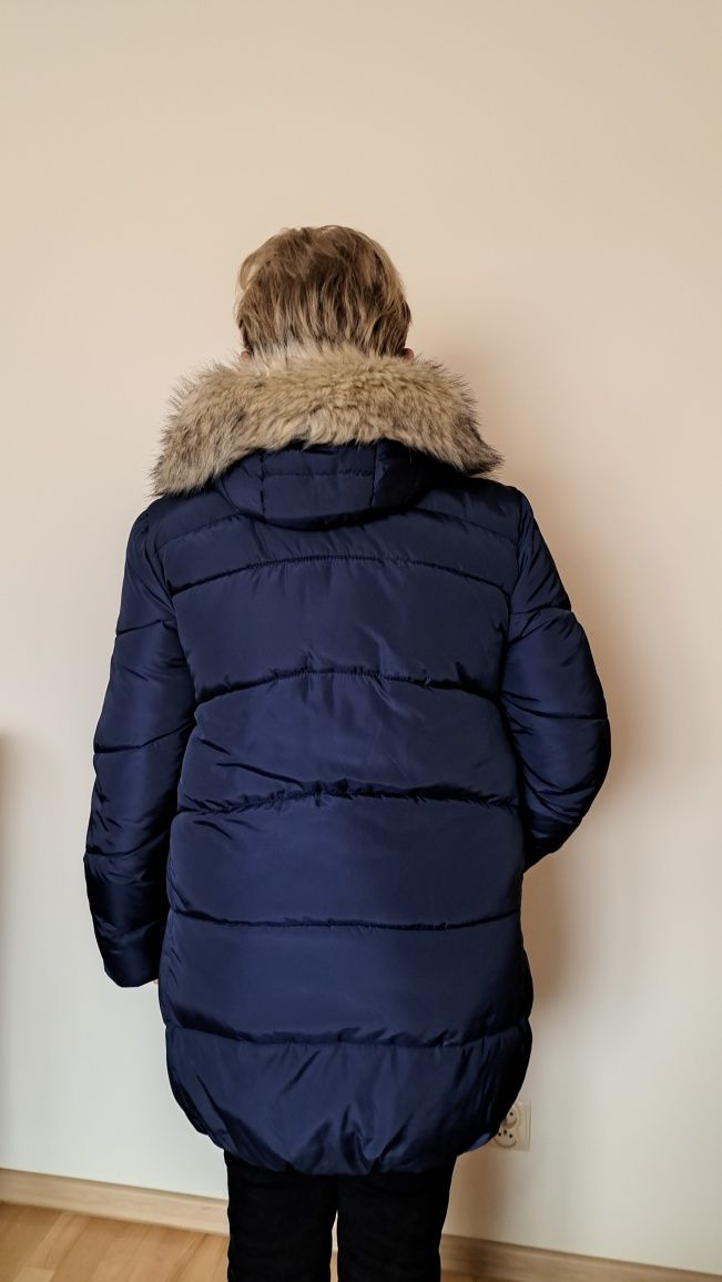 Kurtka zimowa damska granatowa  L/XL