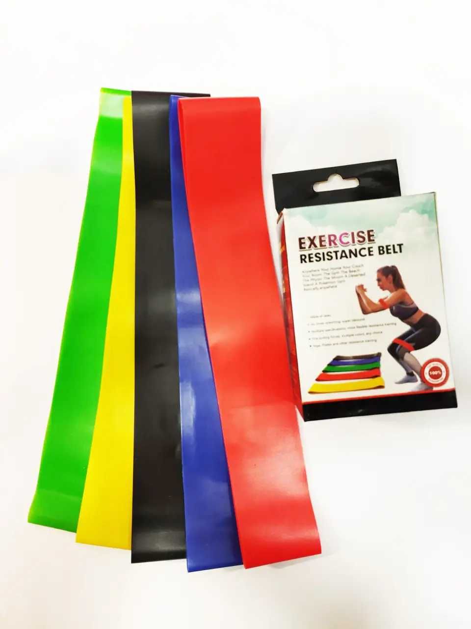 Набор фитнес резинки exercise  bands для фитнеса и спорта из 5 лент