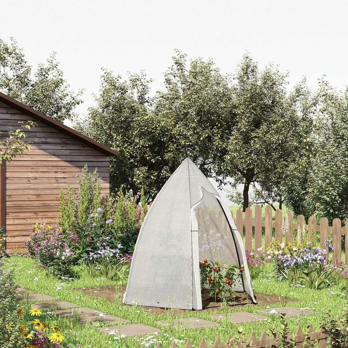 Outsunny , Miniszklarnia z Rolowanymi Drzwiami szklarnia