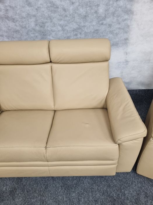 Шкіряний диван 2ка і крісло Relax Реклайнер Шкіряні меблі з Європи